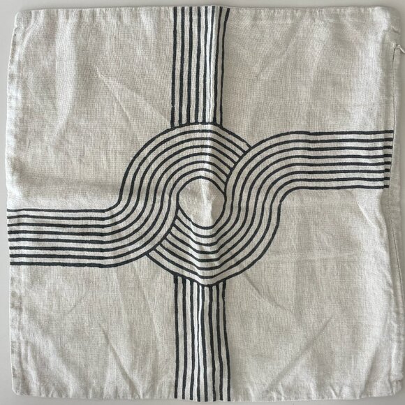 Blockshop Textiles accent pillow sham in Flax colorway - Picture 3 of 7